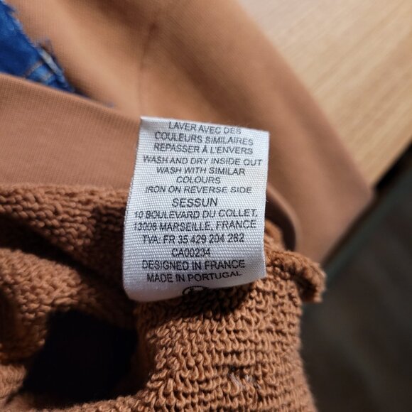 Sessun Jerez Color Block Sweatshirt with Denim Color and Trim - Picture 11 of 13